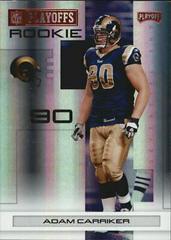 Adam Carriker [Red Metalized] #139 Football Cards 2007 Playoffs NFL Prices