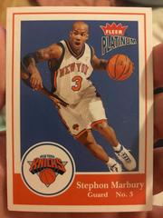 Stephon Marbury #90 Basketball Cards 2003 Fleer Platinum Prices