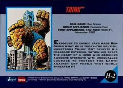 Back | Thing Marvel 1992 Universe