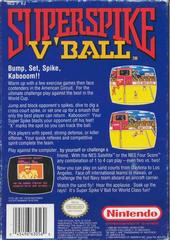 Super Spike Volleyball - Back | Super Spike Volleyball NES