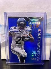 Marshawn Lynch [Mirror Platinum Blue] #82 Football Cards 2014 Panini Totally Certified Prices