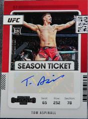 Tom Aspinall #ST-TAS Ufc Cards 2022 Panini Chronicles UFC Contenders Rookie Season Ticket Autographs Prices