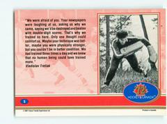 Back Of Card  | More Hours A Day Hockey Cards 1991 Future Trends Canada ’72