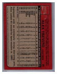 Back | Alex Trevino Baseball Cards 1982 Coca Cola