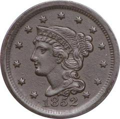 1852 Coins Braided Hair Penny Prices