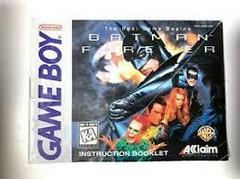 Batman Forever - Manual | Batman Forever GameBoy