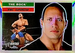 The Rock [Refractor] Wrestling Cards 2006 Topps Heritage Chrome WWE Prices