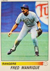 Fred Manrique #158 Baseball Cards 1990 Panini Stickers Prices