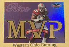 Jerry Rice Football Cards 1998 Playoff Contenders MVP Prices