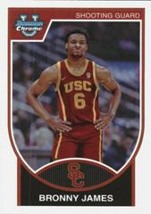 Bronny James #07B-1 Basketball Cards 2023 Bowman Chrome University 2007-08 Prices