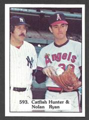 Catfish Hunter & Noland Ryan [Nolan] Baseball Cards 1975 SSPC Prices
