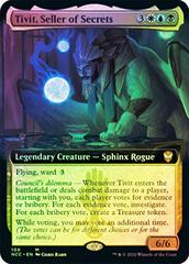 Tivit, Seller of Secrets [Extended Art Foil] #109 Magic New Capenna Commander Prices