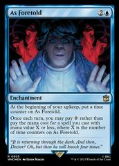 As Foretold [Foil] Magic Doctor Who Prices