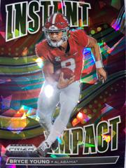 Bryce Young [Gold Ice PRIZM] #II-1 Football Cards 2023 Panini Prizm Draft Picks Instant Impact Prices