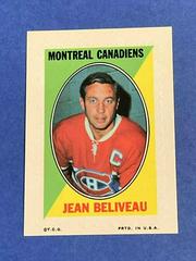 Jean Beliveau Hockey Cards 1969 O-Pee-Chee Stamps Prices