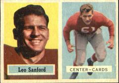 Leo Sanford #74 Football Cards 1957 Topps Prices