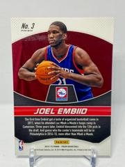 Back Of Card | Joel Embiid [Silver Prizm] Basketball Cards 2014 Panini Prizm Freshman Phenoms