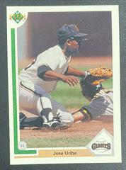 Jose Uribe [Error] No.207 1991 Upper Deck Front | Jose Uribe [Error] Baseball Cards 1991 Upper Deck