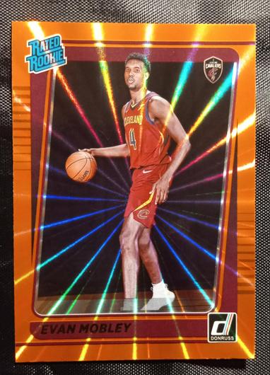 Evan Mobley [Signatures Orange Laser] #225 photo