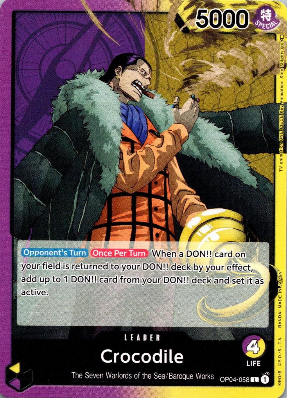 Crocodile OP04-058 One Piece Kingdoms of Intrigue