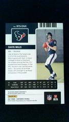 Back | Davis Mills [Green Foil] Football Cards 2021 Panini Contenders Rookie Ticket Swatches