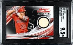Mike Trout [Black] #MLM-MT Baseball Cards 2023 Topps Series 1 Major League Material Relics Prices