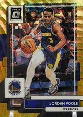 Jordan Poole [Gold Wave] #100 Basketball Cards 2022 Panini Donruss Optic Prices