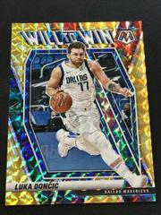 Luka Doncic [Reactive Yellow] #12 Basketball Cards 2020 Panini Mosaic Will to Win Prices