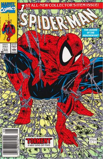 Spider-Man [Newsstand] #1 (1990) Cover Art