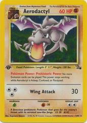 Awesome BGS 7.5 NMp 1ST EDITION AERODACTYL Fossil Set Holographic