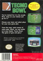 Tecmo Bowl - Back | Tecmo Bowl NES