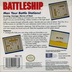 Battleship - Back | Battleship GameBoy
