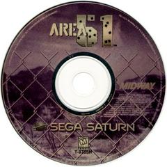 Area 51 - Disc | Area 51 Sega Saturn