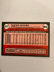 Back | Mike Moore Baseball Cards 1989 Topps Traded Tiffany