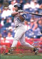 Rickey Henderson [Gold] #9 Baseball Cards 1998 Pacific Prices