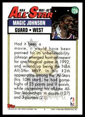 Back Side | Magic Johnson Basketball Cards 1992 Topps