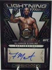 Aljamain Sterling #OL-AJS Ufc Cards 2023 Panini Chronicles UFC Obsidian Lightning Strike Signatures Prices