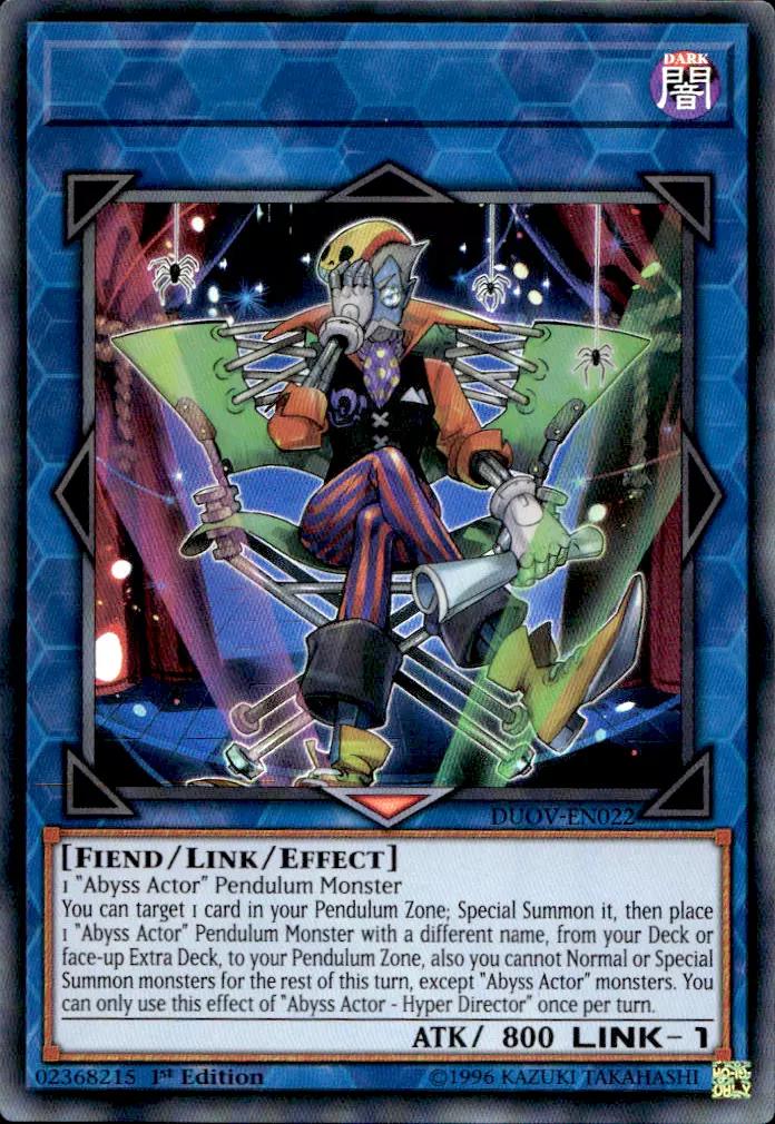 Abyss Actor - Hyper Director [Misprint] DUOV-EN022 YuGiOh Duel Overload