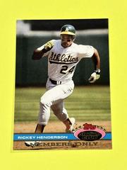 Rickey Henderson [All Time Theft Leader] Baseball Cards 1991 Stadium Club Members Only Prices