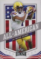 Ja'Marr Chase #41 Football Cards 2021 Leaf Draft Prices