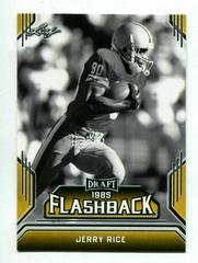 Jerry Rice [Gold] #7 Football Cards 2019 Leaf Draft Flashback Prices