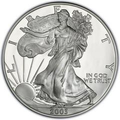 2003 Coins American Silver Eagle Prices