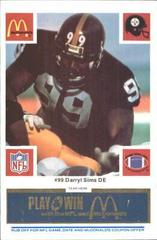 Darryl Sims [Blue] Football Cards 1986 McDonald's Steelers Prices