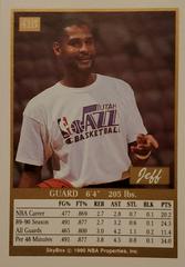 Back | Jeff Malone Basketball Cards 1990 Skybox