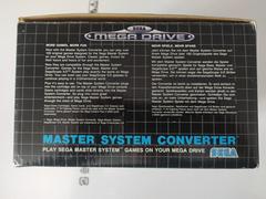 Box Backside B | Master System Converter PAL Sega Mega Drive