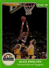 Alex English #50 Basketball Cards 1986 Star Prices
