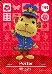 Porter #109 [Animal Crossing Series 2] Amiibo Cards Prices