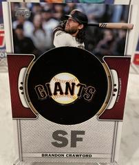 2023 Topps Series One Brandon Crawford City Connect Cap Patch Black  #032/299