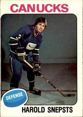 Harold Snepsts Hockey Cards 1975 O-Pee-Chee Prices
