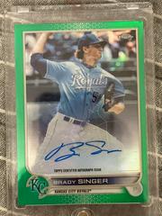 Brady Singer [green] #CVA-BS Baseball Cards 2022 Topps Chrome Veteran Autographs Prices